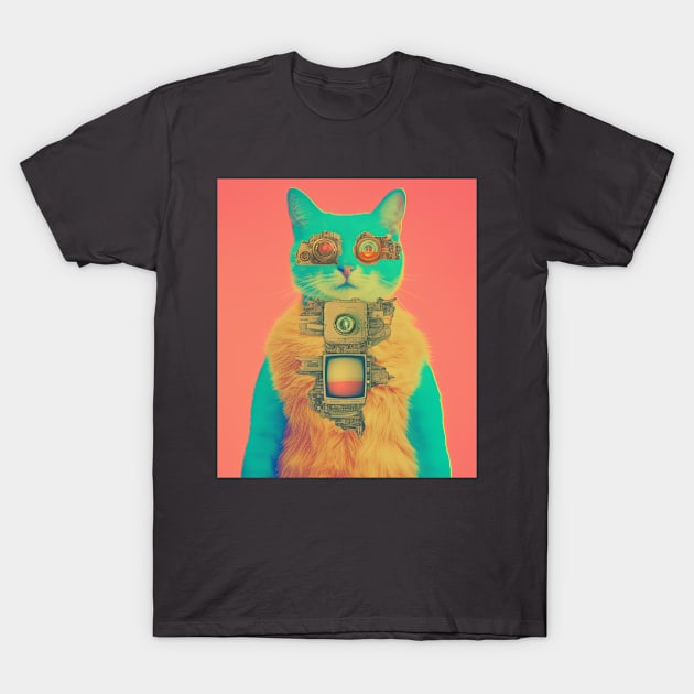 Cat Droid T-Shirt by Curious Craze